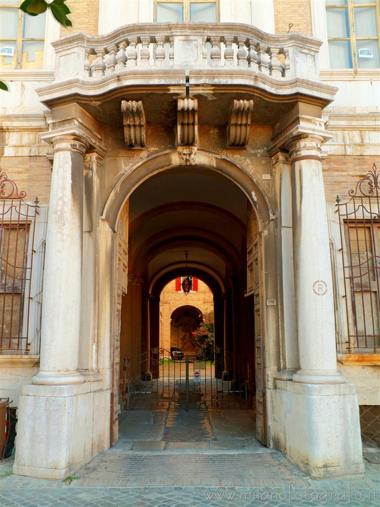 Fano (Pesaro e Urbino, Italy) - Entrance of Montevecchio Palace